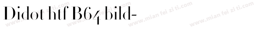 Didot htf B64 bild字体转换